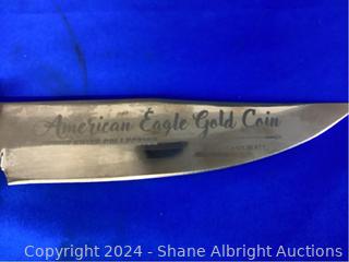 American Eagle Gold Coin Bowie Knife Collection Auction | Shane