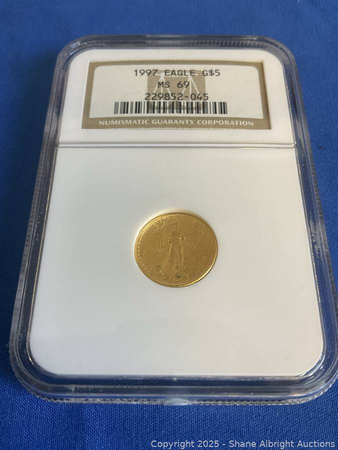 1997 Gold Eagle 1/10oz Graded MS 69 Auction | Shane Albright