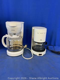 Rival & BrAun Coffee Pots 12 cup & 4 cup Auction | Shane Albright Auctions