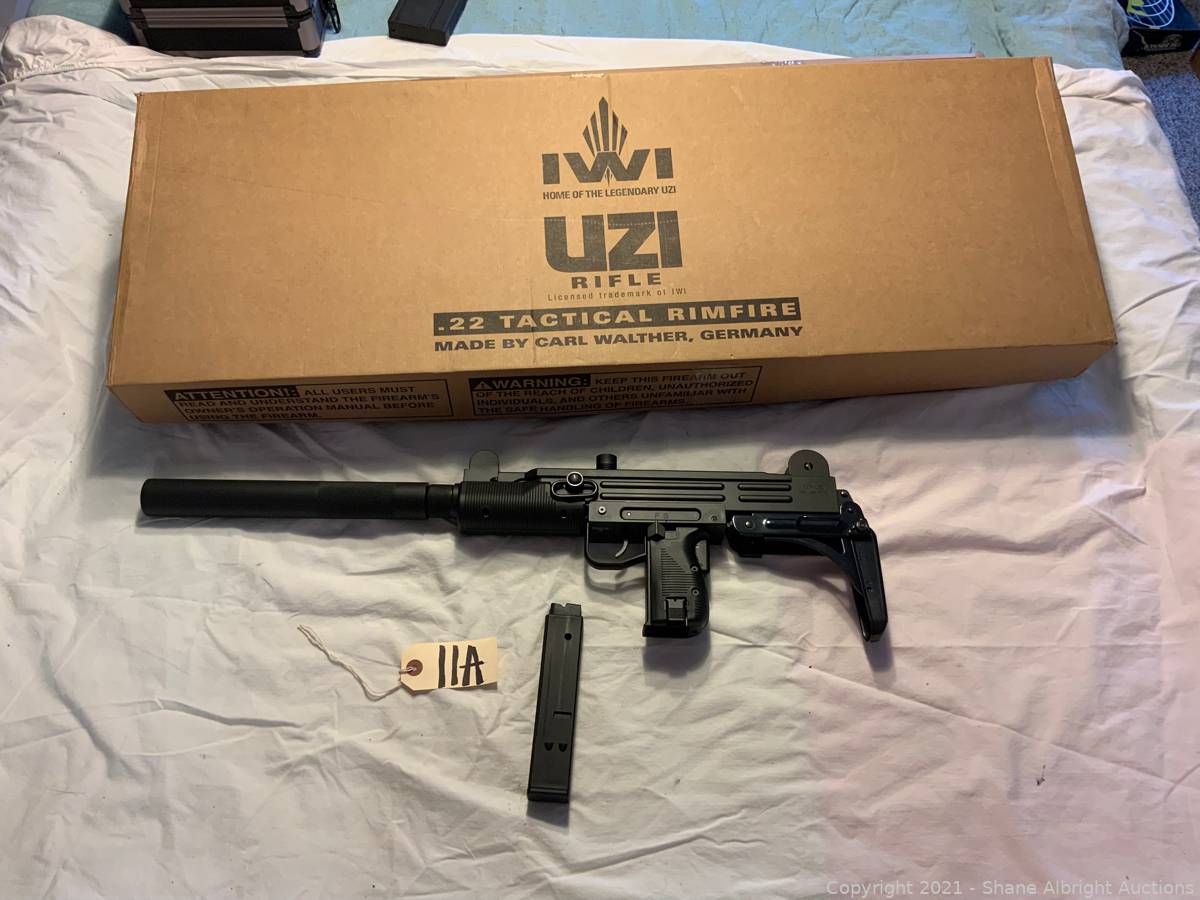 Walther Uzi 22 LR Rifle, 20 Round Clip Auction | Shane Albright Auctions