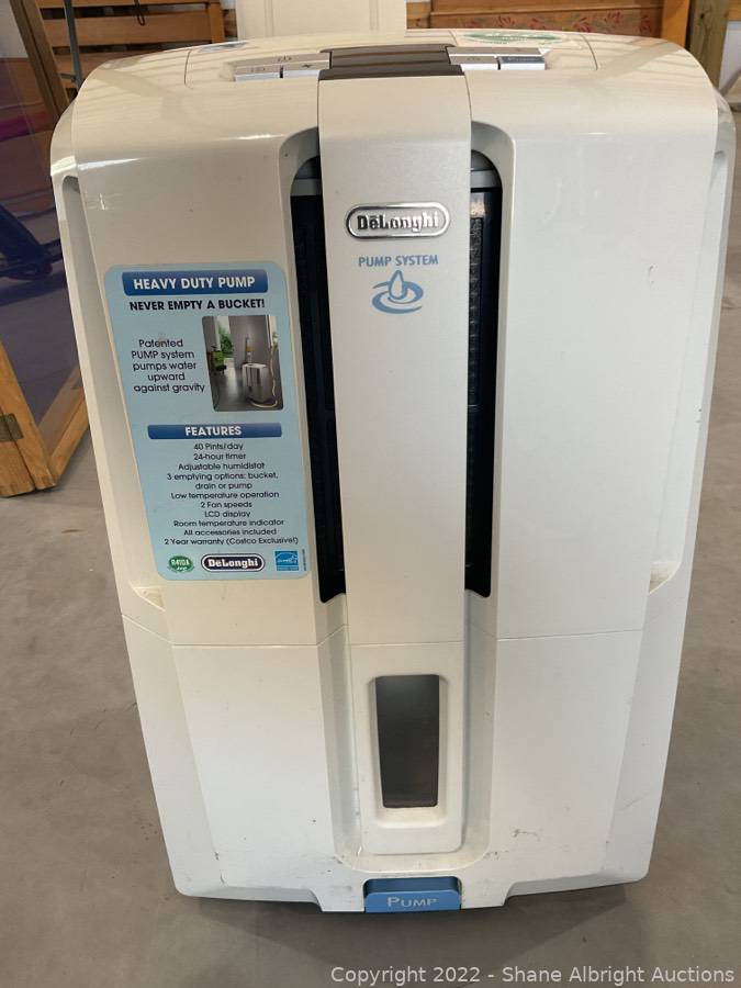 DeLonghi dehumidifier w/ pump system Auction | Shane
