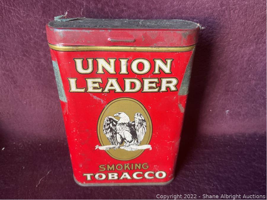 union leader tobacco tin Union Leader smoking tobacco tin Auction union leader tobacco tin Union Leader smoking tobacco tin Auction