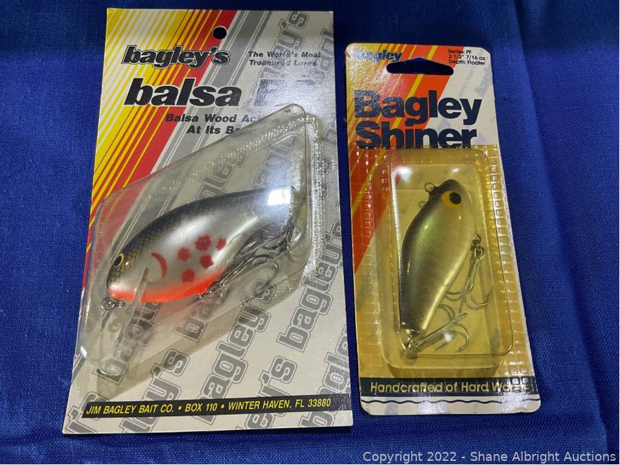 Bagley's balsa B3 and Bailey Shiner fishing lures Auction