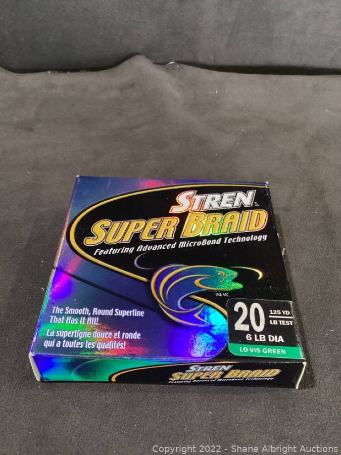 Stren Super Braid 20 LB Test Fishing Line Auction | Shane Albright Auctions