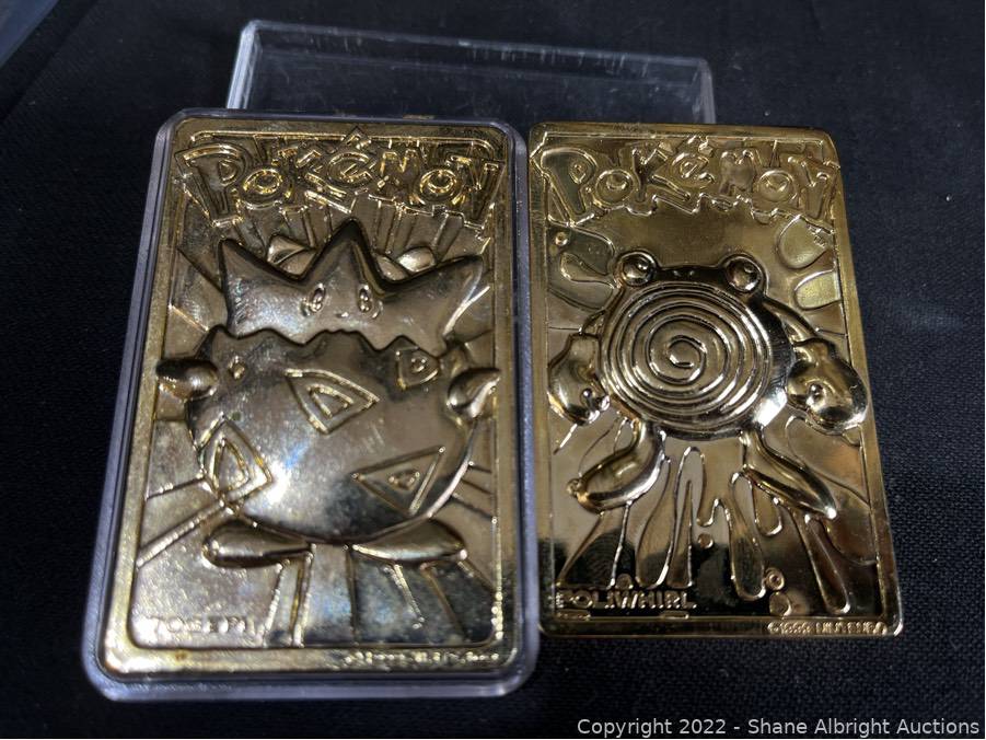 2 24k Gold Plated Pokmon Trading Card Auction | Shane Albright Auctions