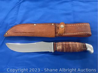 Case XX 323-6 Fixed Blade Hunting Knife with Sheath Auction