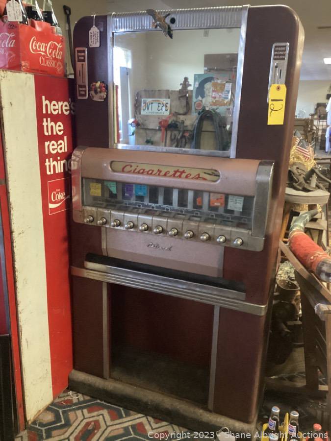 cigarette machine antique Vintage cigarette machine Auction