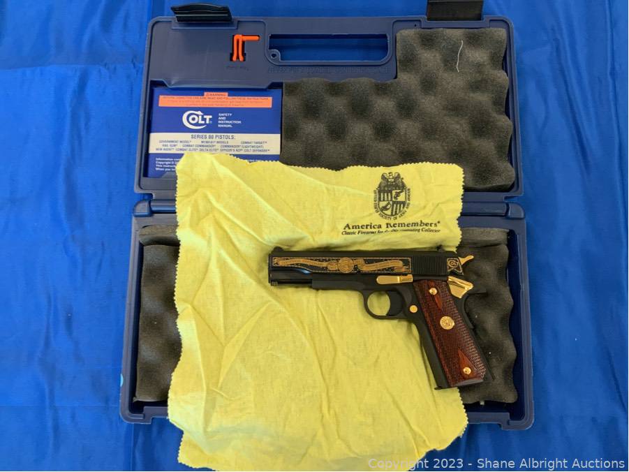 Colt 1911 45 ACP 5” blued “America Remembers” centennial