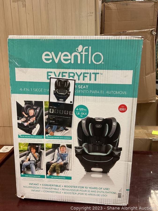 Evenflo EveryFit all in one convertible car seat Auction | Shane Albright  Auctions