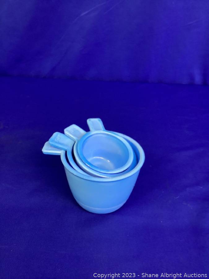 Blue Milk Glass Measuring Cups Auction