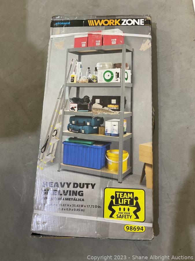 Workzone heavy duty shelving deals