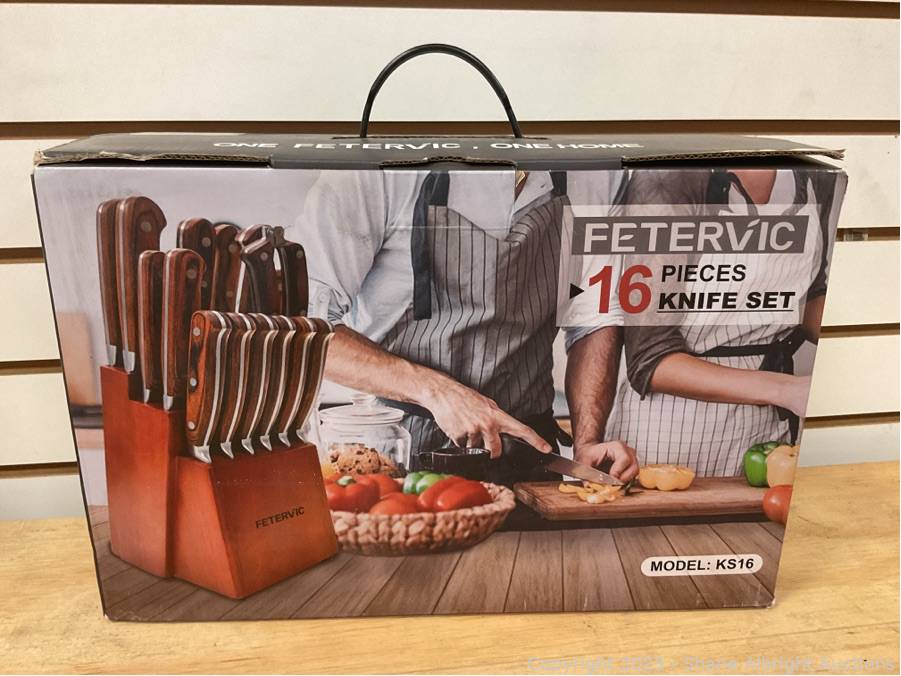 Fetervic 16 pc Knife Set Auction